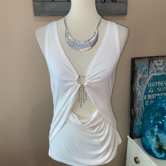 Yuka Tops - ⭐️ New Super Soft & Sexy Yuka Club Party Top with Bling Dangles size Medium ⭐️